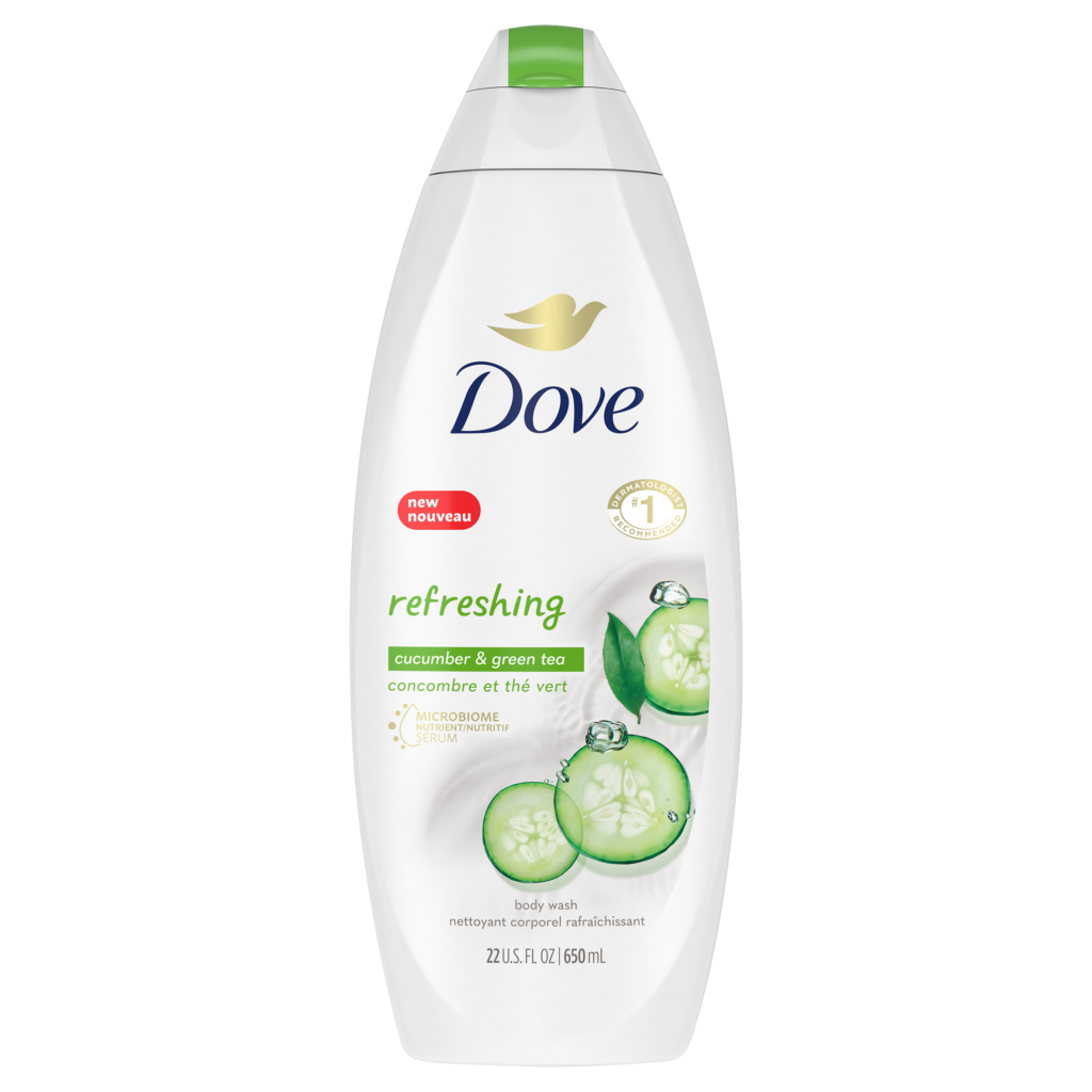 Dove cucumber & green tea scent